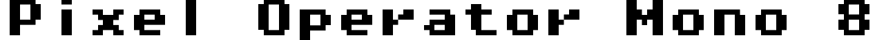 Pixel Operator Mono 8 font - PixelOperatorMono8-Bold.ttf