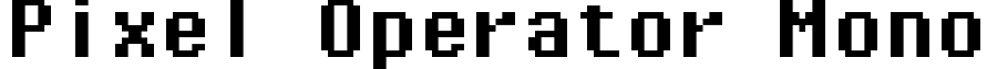 Pixel Operator Mono font - PixelOperatorMono-Bold.ttf
