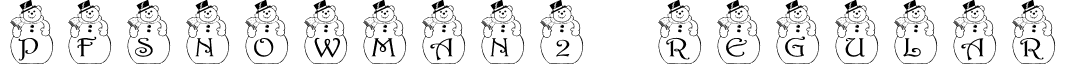 pfsnowman2 Regular font - Pf_snowman-2.ttf