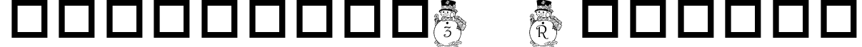 pfsnowman3 Regular font - Pf_snowman-3.ttf