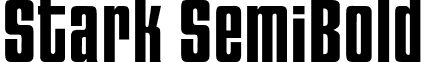 Stark SemiBold font - Stark-SemiBld.otf