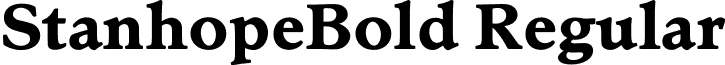 StanhopeBold Regular font - StanhopeBold.otf