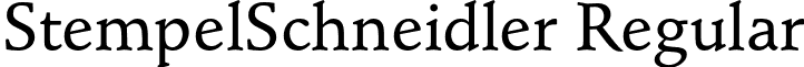 StempelSchneidler Regular font - StempelSchneidler-Medium.otf