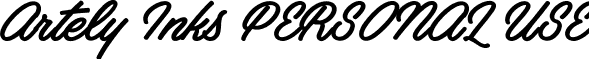 Artely Inks PERSONAL USE font - ArtelyInks_PERSONAL_USE.ttf