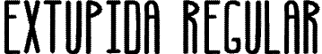 Extupida Regular font - Extupida.ttf