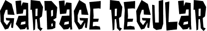 garbage Regular font - GARBAGE_.TTF