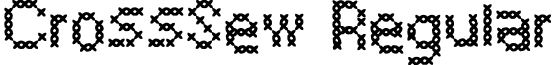 CrossSew Regular font - CrossSew.ttf