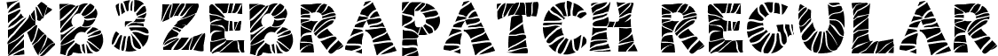 KB3ZebraPatch Regular font - KB3ZebraPatch.ttf