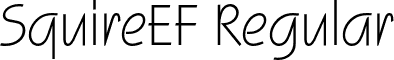 SquireEF Regular font - SquireEF-Regular.otf