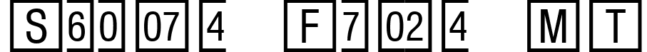 Square Frame MT font - Square_Frame_MT.ttf