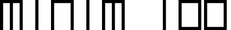 minim 100 font - minim.ttf