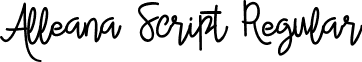 Alleana Script Regular font - Alleana_Script.ttf
