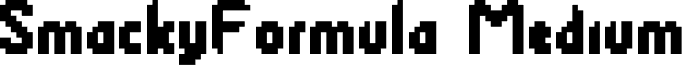 SmackyFormula Medium font - SmackyFormula.ttf