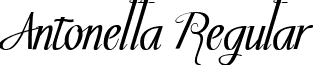 Antonella Regular font - Antonella.ttf