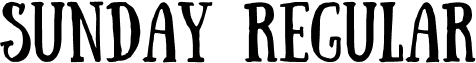 Sunday Regular font - Sunday-Regular.otf