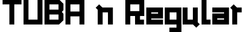 TUBA n Regular font - TUBA n.ttf