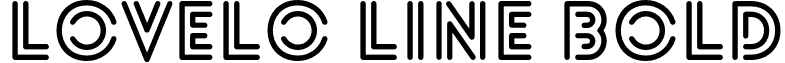 Lovelo Line Bold font - Lovelo Line Bold.otf