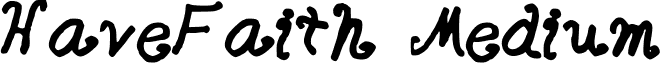 HaveFaith Medium font - HaveFaith.ttf