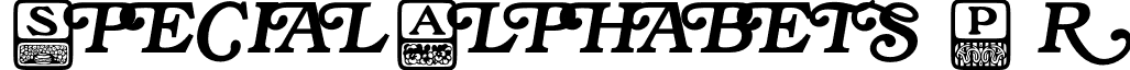 SpecialAlphabets P05 font - SpecialAlphabetsP05.otf