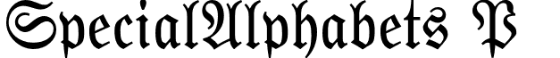 SpecialAlphabets P02 font - SpecialAlphabetsP02.otf