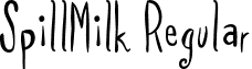 SpillMilk Regular font - SpillMilkRegular.otf