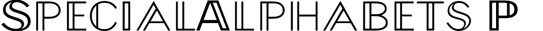 SpecialAlphabets P04 font - SpecialAlphabetsP04.otf