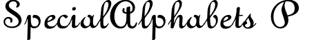 SpecialAlphabets P01 font - SpecialAlphabetsP01.otf