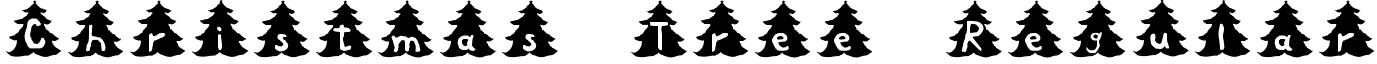 Christmas Tree Regular font - XTREE.TTF