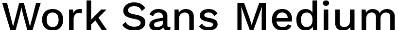 Work Sans Medium font - WorkSans-Medium.ttf