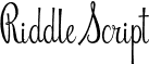 Riddle Script font - Riddle-Script.otf