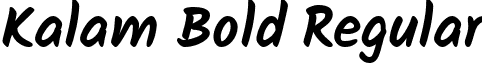 Kalam Bold Regular font - Kalam-Bold.ttf