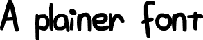 A plainer font font - A_plainer_font.ttf