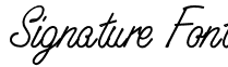 Signature Font font - SignatureFont.otf