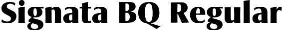 Signata BQ Regular font - SignataBQ-Bold.otf