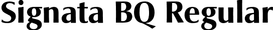 Signata BQ Regular font - SignataBQ-Medium.otf