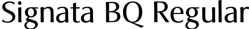 Signata BQ Regular font - SignataBQ-Regular.otf