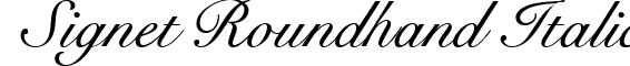 Signet Roundhand Italic font - Signet_Roundhand_ATT_Italic.ttf