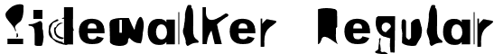 Sidewalker Regular font - Sidewalker-Regular.otf