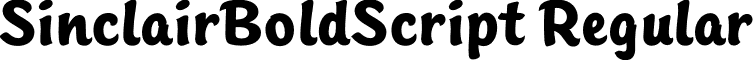 SinclairBoldScript Regular font - SinclairBoldScript.otf