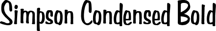 Simpson Condensed Bold font - Simpson_Condensed_Bold.ttf