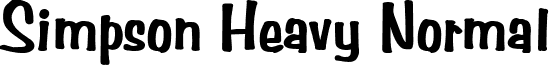 Simpson Heavy Normal font - Simpson_Heavy_Normal.ttf