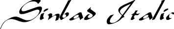 Sinbad Italic font - Sinbad_Italic.ttf