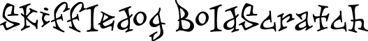 Skiffledog BoldScratch font - Skiffledog-BoldScratch.otf