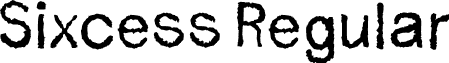 Sixcess Regular font - Sixcess.otf