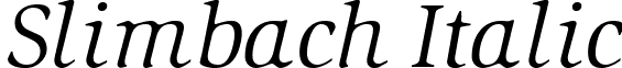 Slimbach Italic font - Slimbach_Italic.ttf