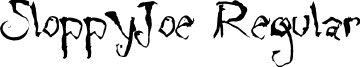 SloppyJoe Regular font - SloppyJoe.otf