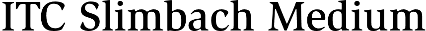 ITC Slimbach Medium font - Slimbach-Medium.otf
