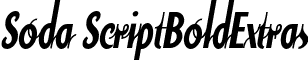 Soda ScriptBoldExtras font - SodaScriptBoldExtras.otf