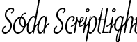 Soda ScriptLight font - SodaScriptLight.otf