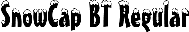 SnowCap BT Regular font - SnowCap_BT.ttf